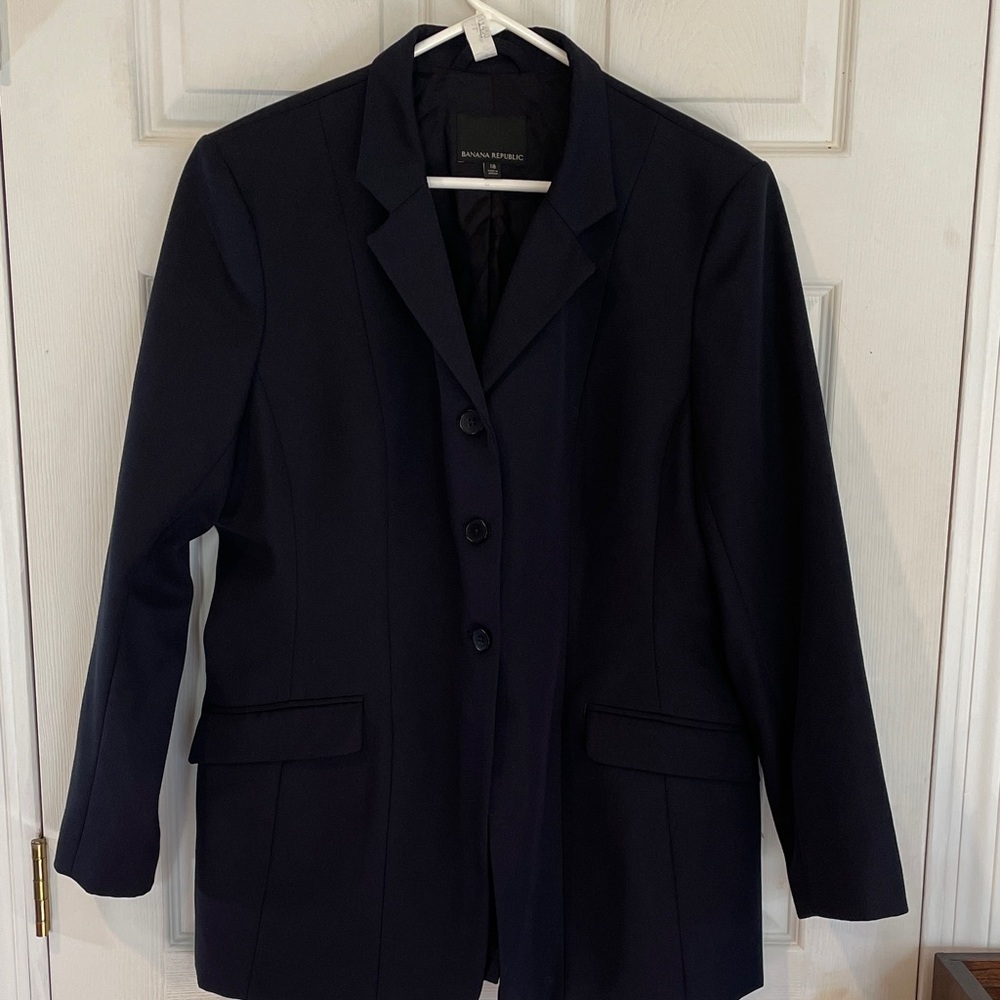 Banana Republic Size 18 Midnight Blue Jacket